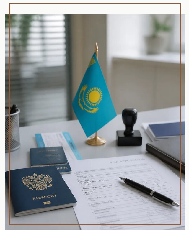 Оформление визы в Казахстан для поездки и работы в Самаре